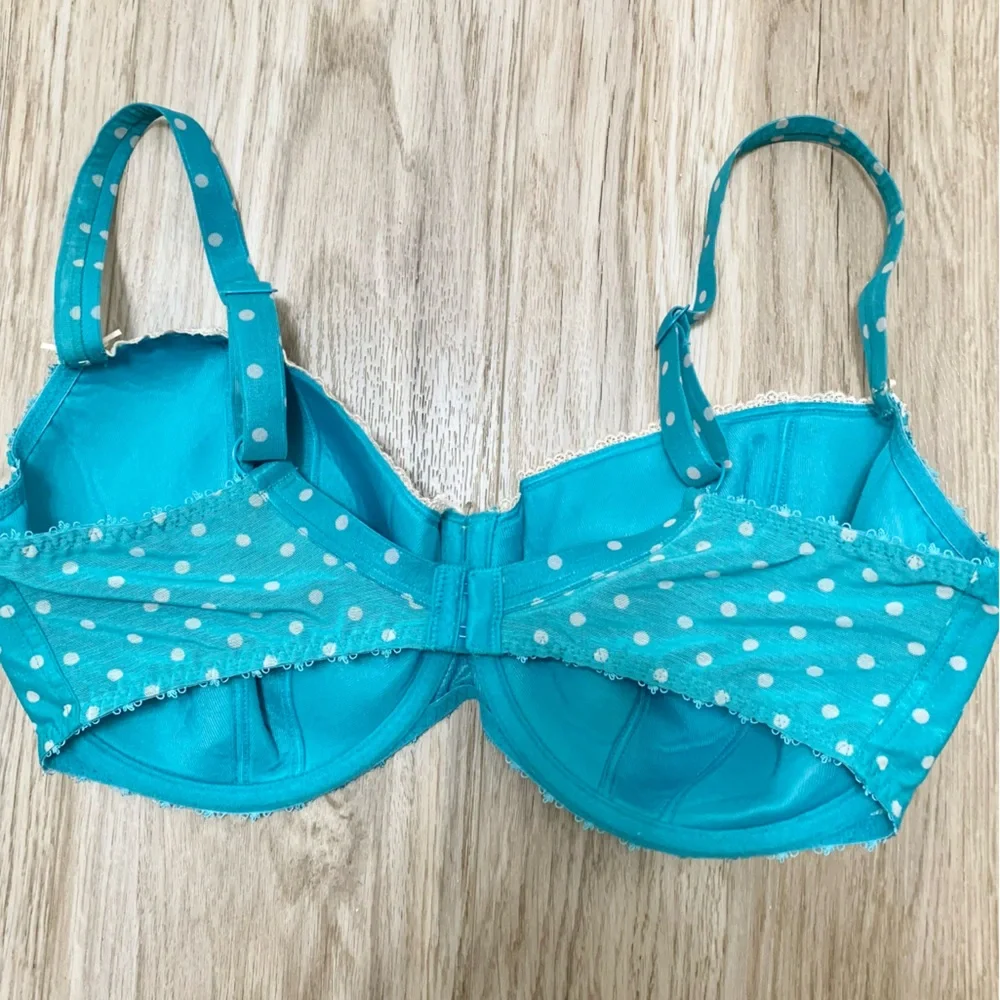 Freya Polka Dot Balconette Bra 38G - Picture 3 of 3